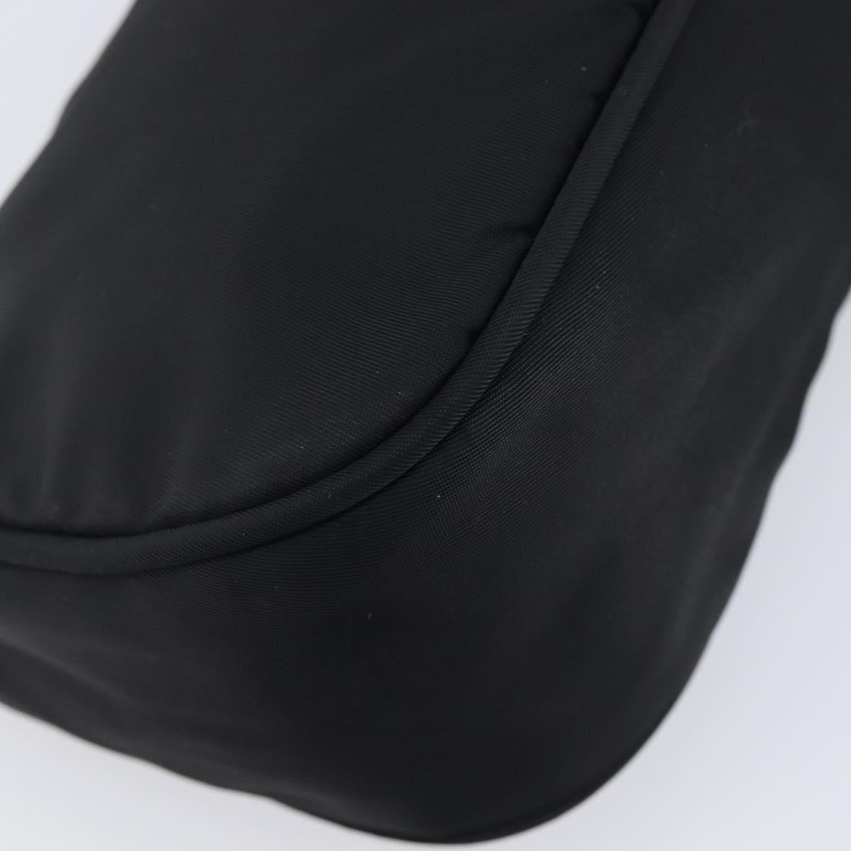 PRADA Accessory Pouch Nylon Black Silver Auth 212103V