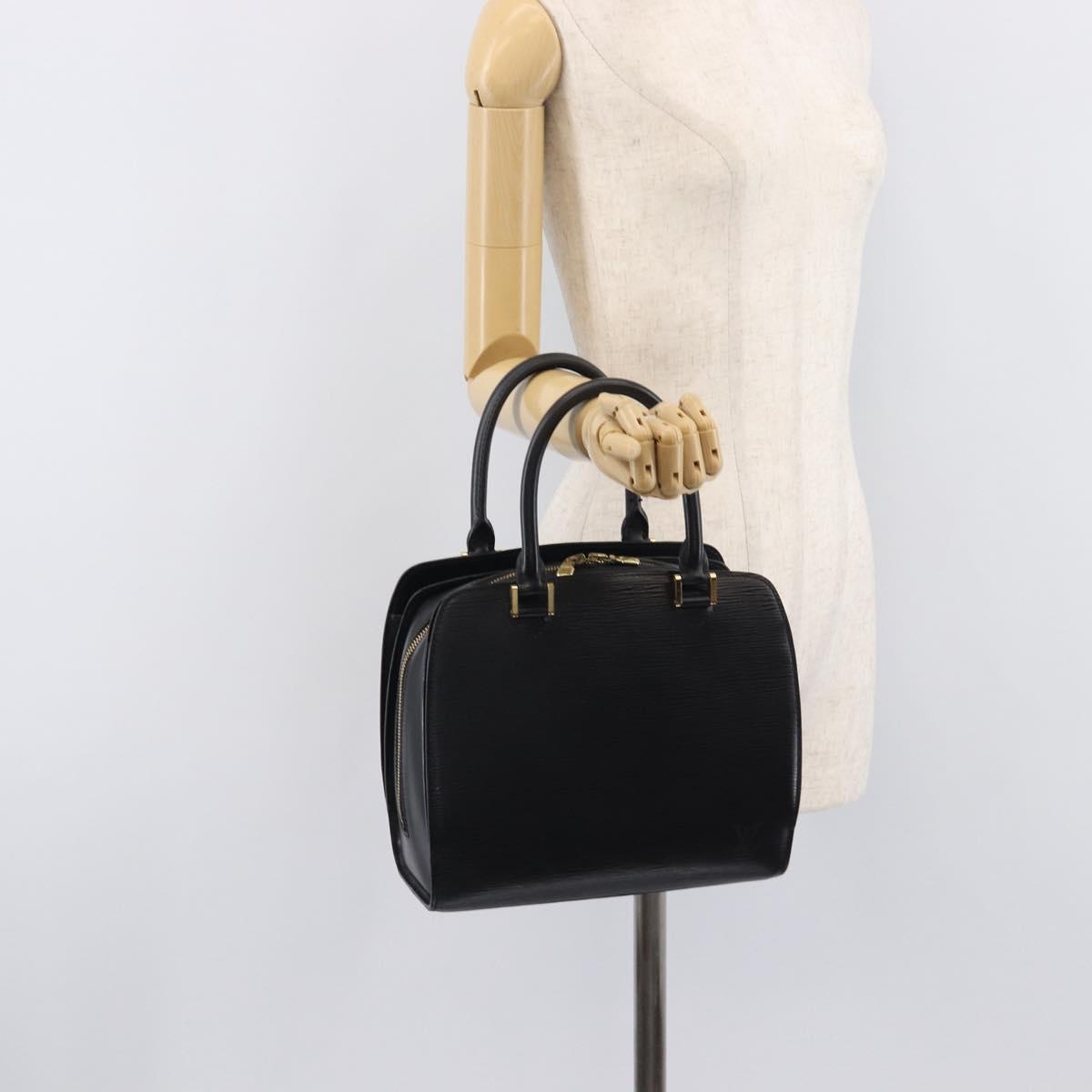 LOUIS VUITTON Epi Pont NeufGM Hand Bag Black M59042 LV Auth 212111V