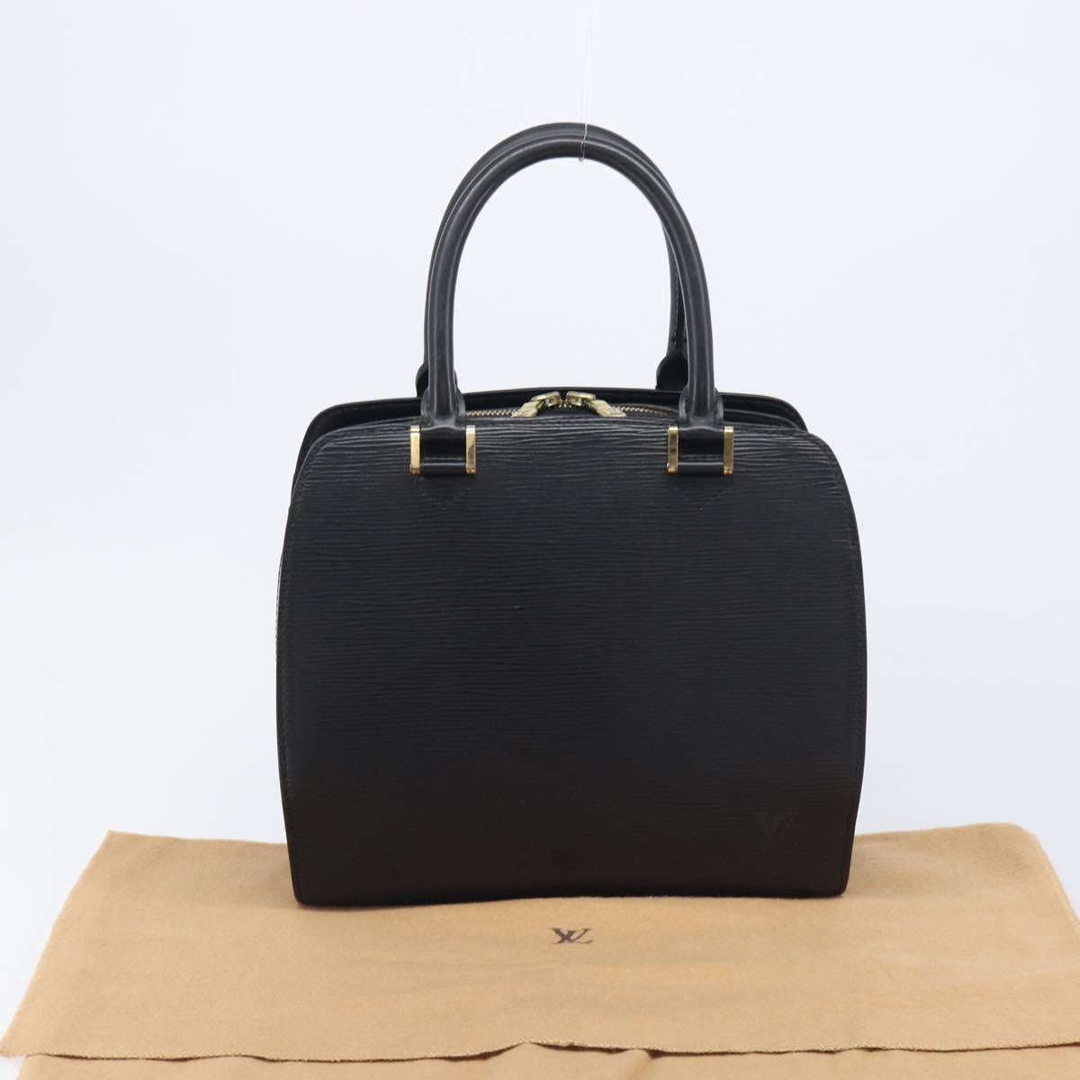 LOUIS VUITTON Epi Pont NeufGM Hand Bag Black M59042 LV Auth 212111V
