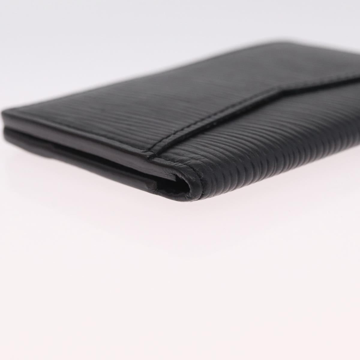 LOUIS VUITTON Epi Organizer Dupoch Card Case Black M63582 LV Auth 212151A