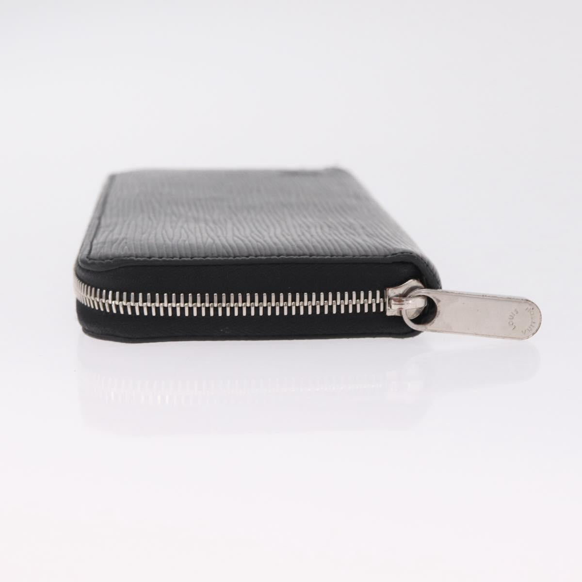 LOUIS VUITTON Epi Zippy Wallet Long Wallet Black M64838 LV Auth 212154V