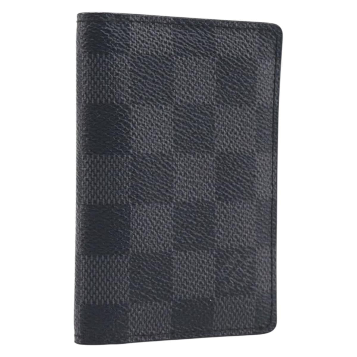 LOUIS VUITTON Damier Graphite Organizer Dupoch Card Case N63257 LV Auth 212163M