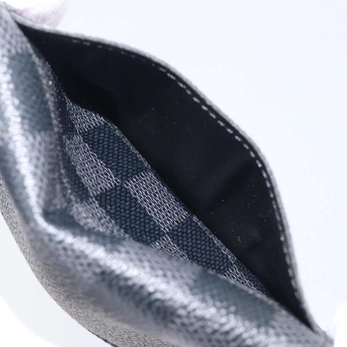 LOUIS VUITTON Damier Graphite Organizer Dupoch Card Case N63257 LV Auth 212163M