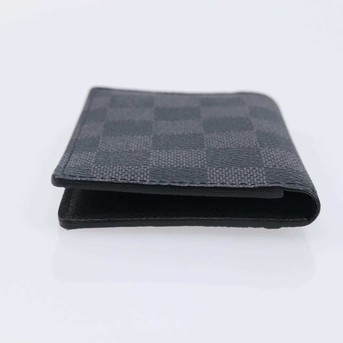 LOUIS VUITTON Damier Graphite Organizer Dupoch Card Case N63257 LV Auth 212163M