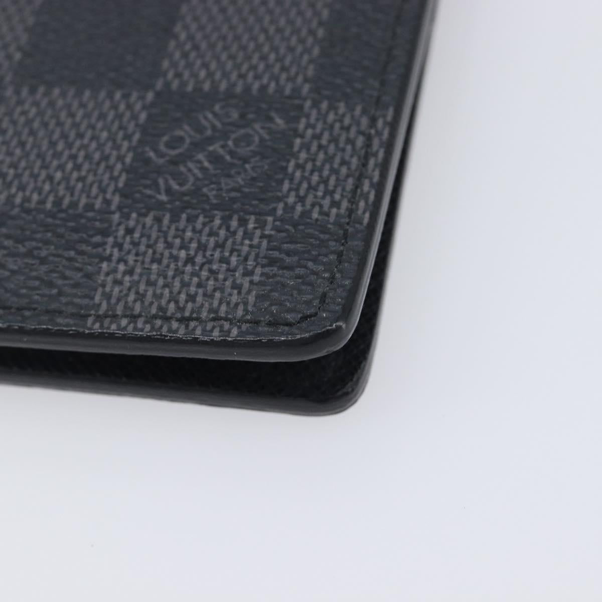 LOUIS VUITTON Damier Graphite Organizer Dupoch Card Case N63257 LV Auth 212163M