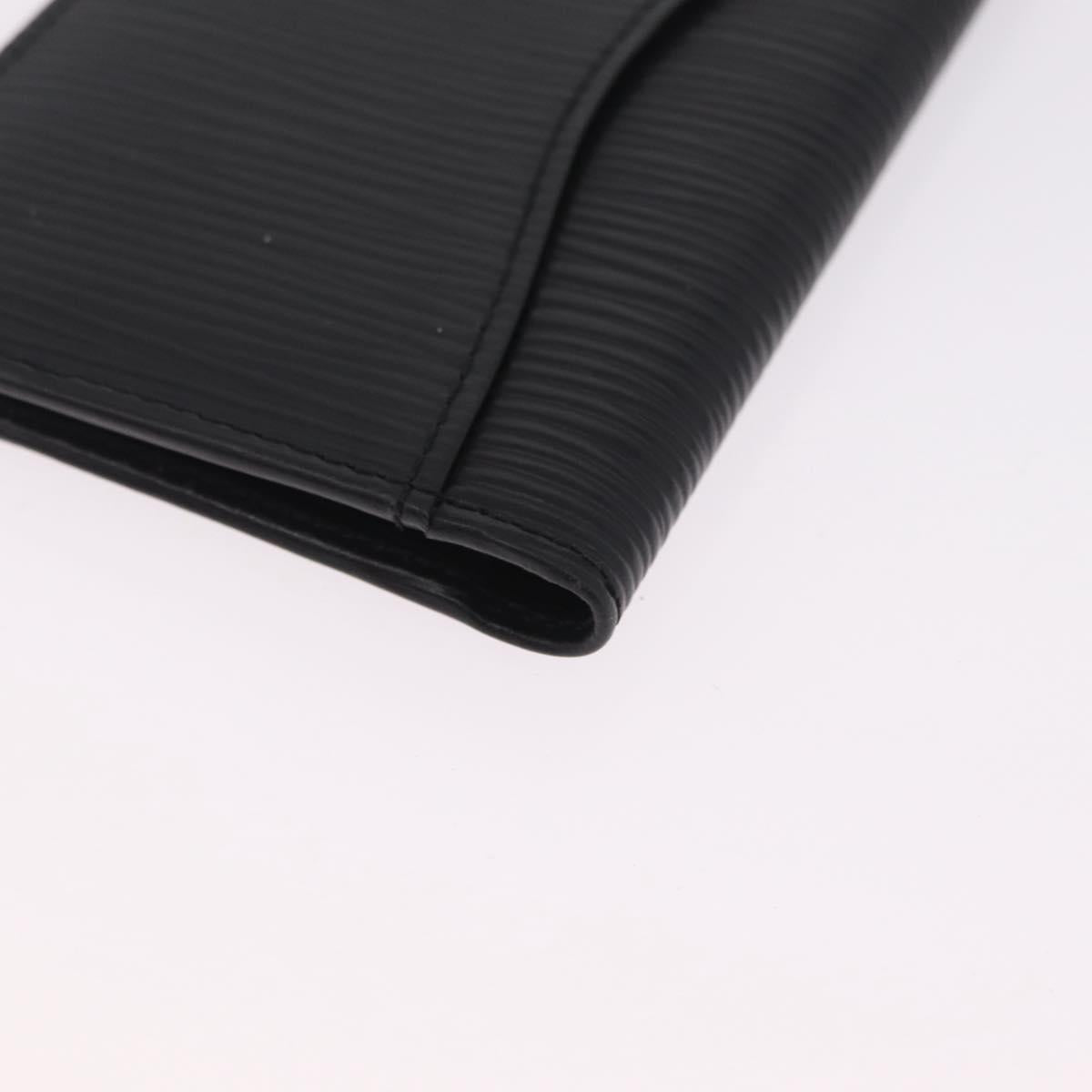 LOUIS VUITTON Epi Organizer Dupoch Card Case Black M63582 LV Auth 212164