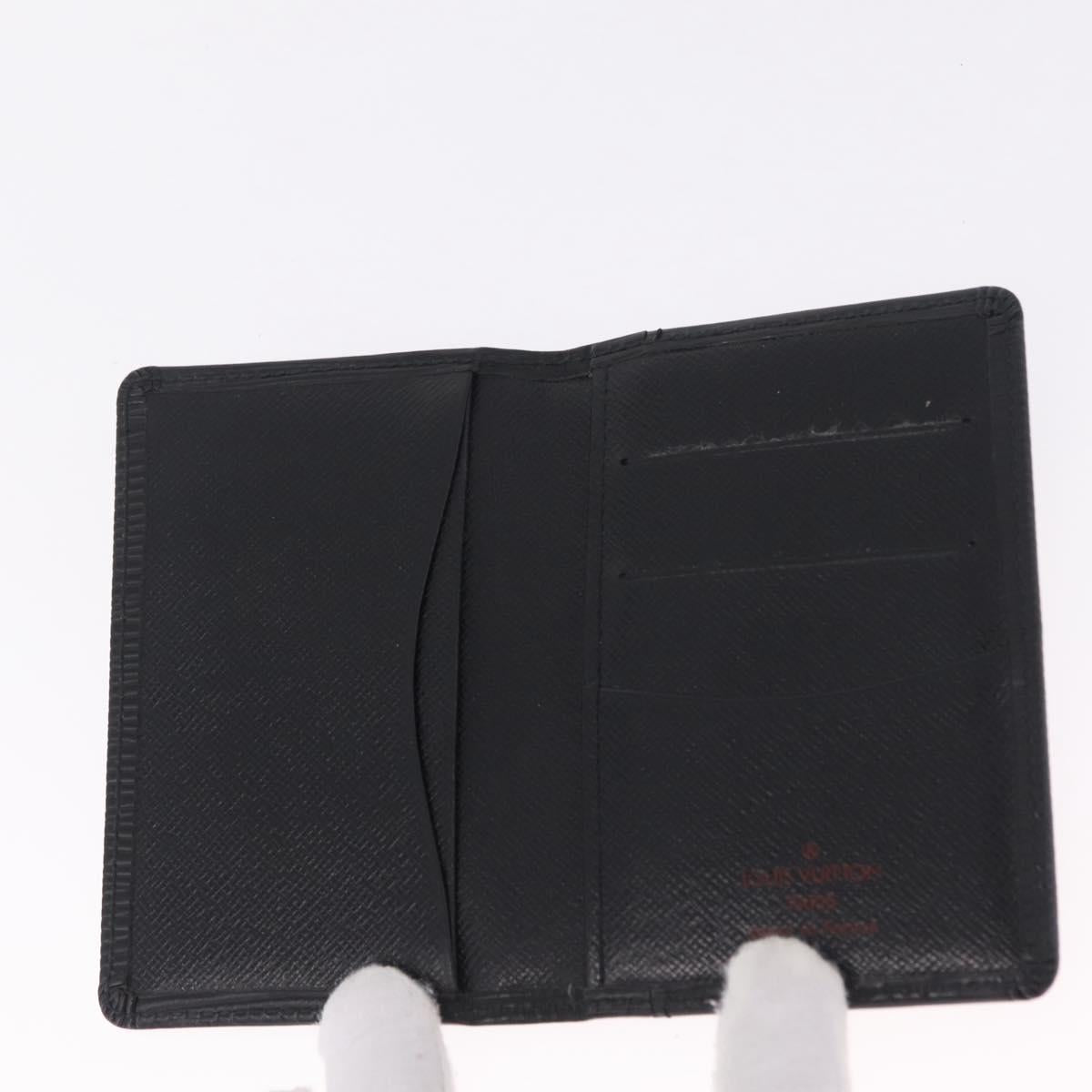 LOUIS VUITTON Epi Organizer Dupoch Card Case Black M63582 LV Auth 212164
