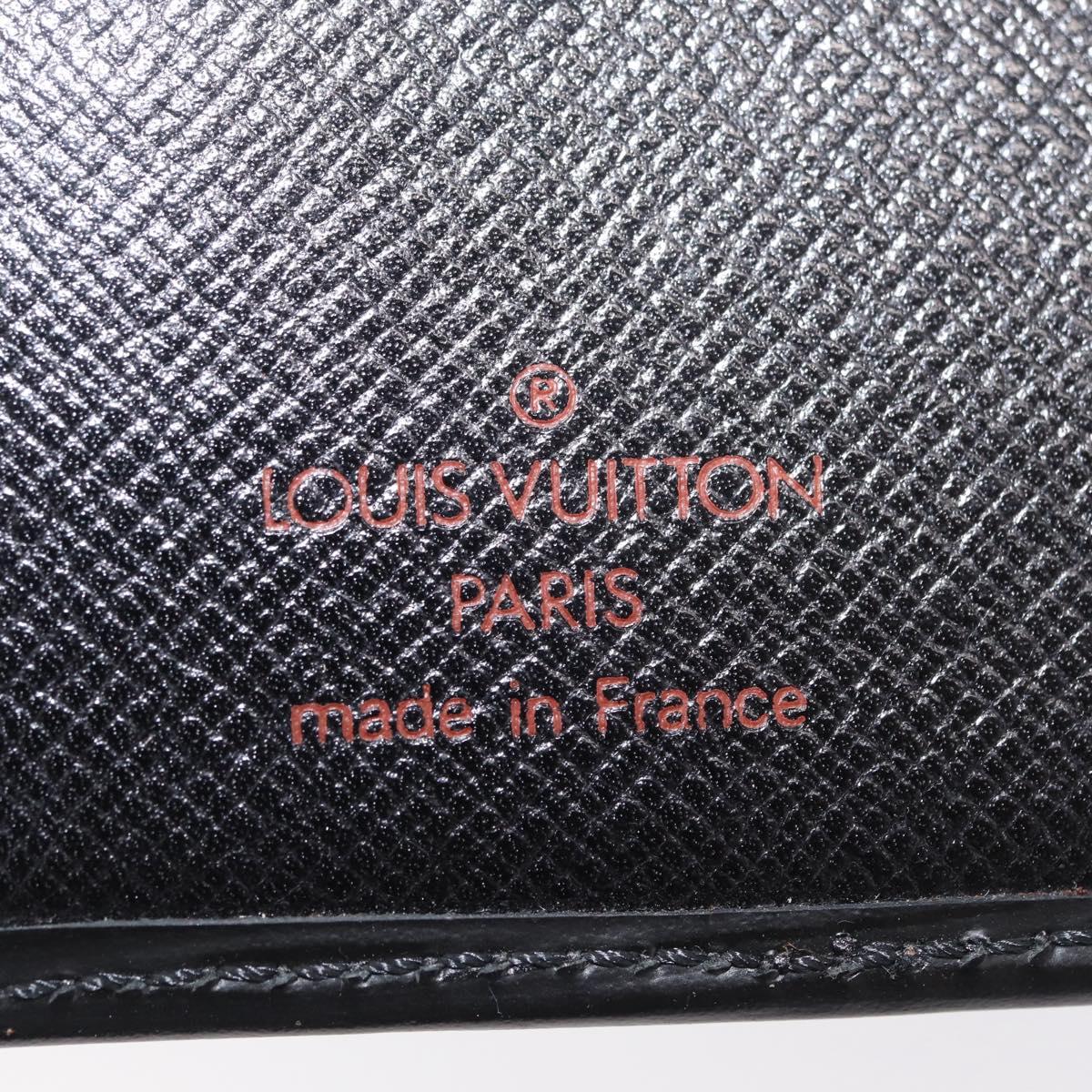 LOUIS VUITTON Epi Organizer Dupoch Card Case Black M63582 LV Auth 212164