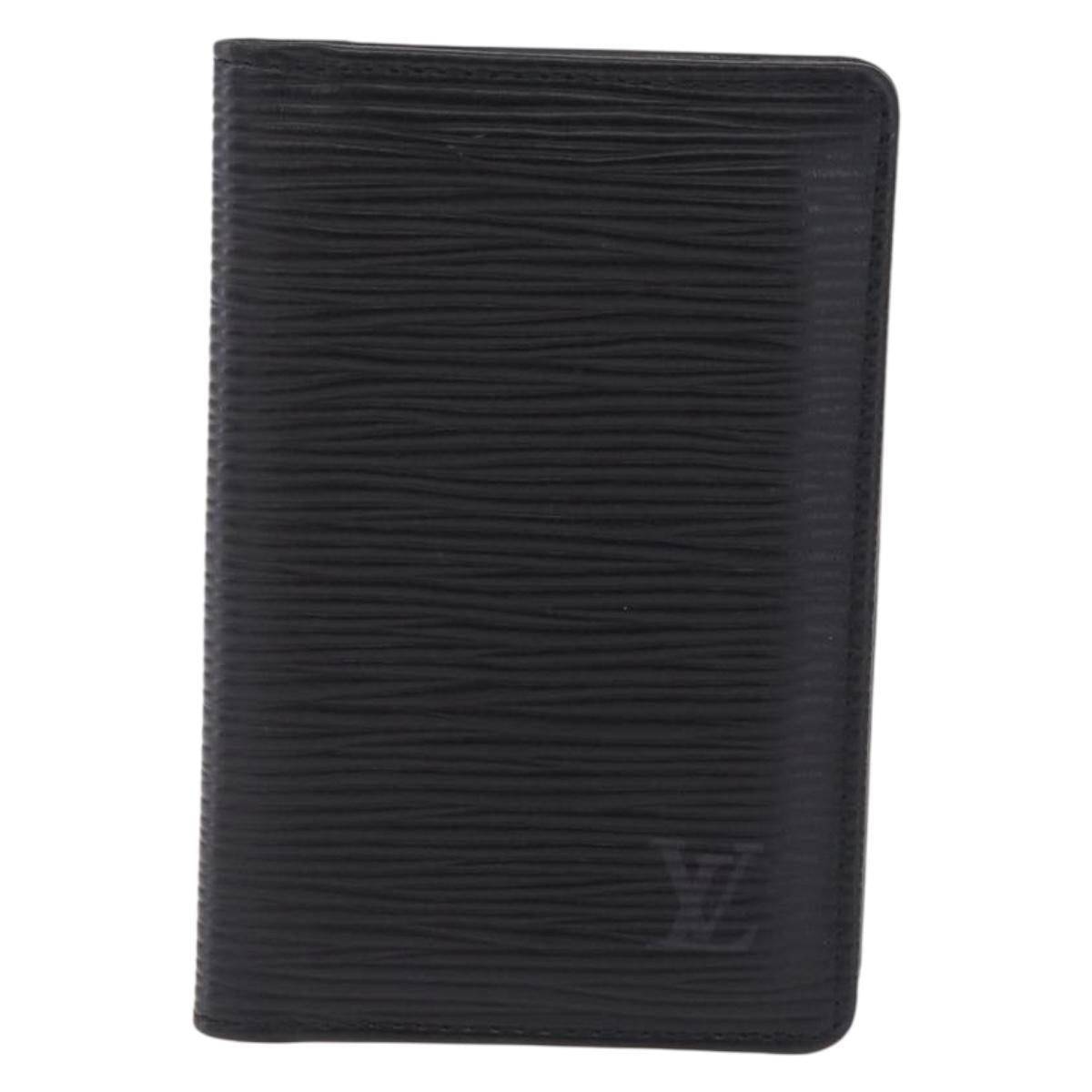 LOUIS VUITTON Epi Organizer Dupoch Card Case Black M63582 LV Auth 212164