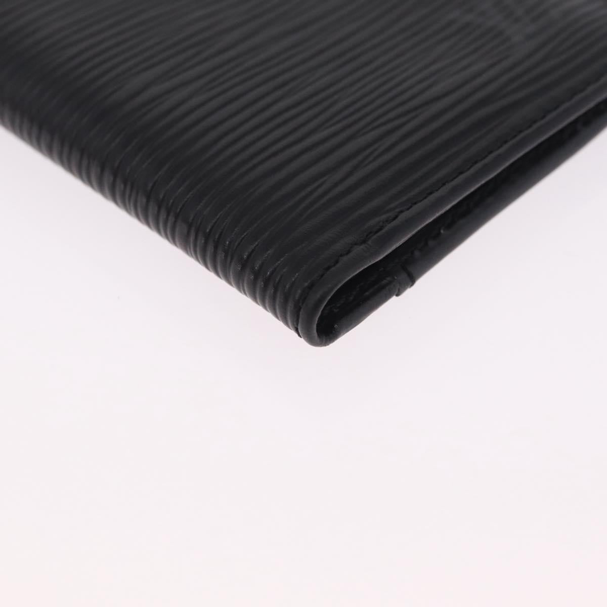 LOUIS VUITTON Epi Organizer Dupoch Card Case Black M63582 LV Auth 212164