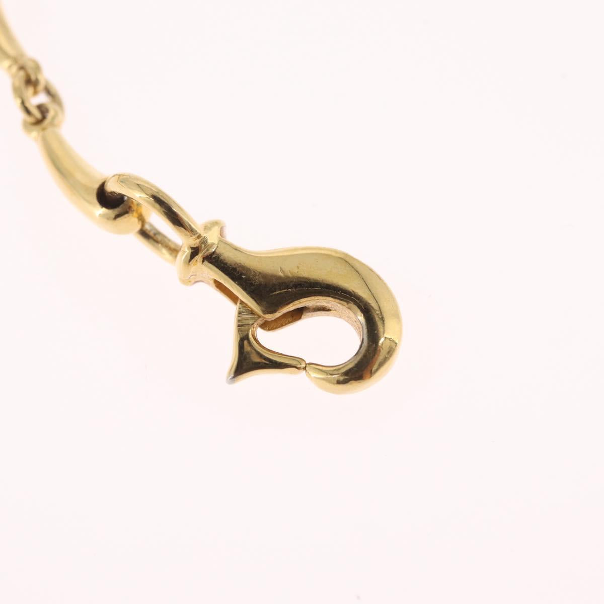 GUCCI Horsebit Chain Belt Metal 30.3"" Gold Auth 212166M