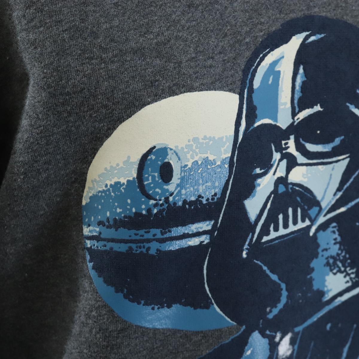 Coach ×STAR WARS Darth Vader Long Sleeve Hoodie cotton XS Greige Auth 212403M