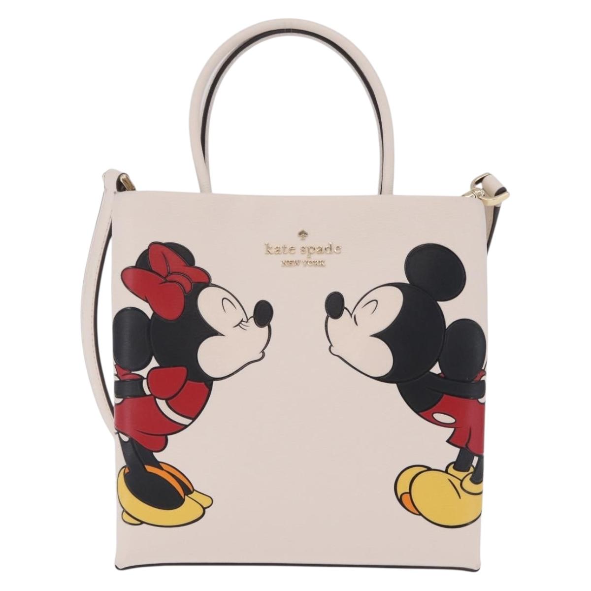 kate spade x Disney Minnie Mouse Mickey Mouse Bag Leather 2way Auth 212410M