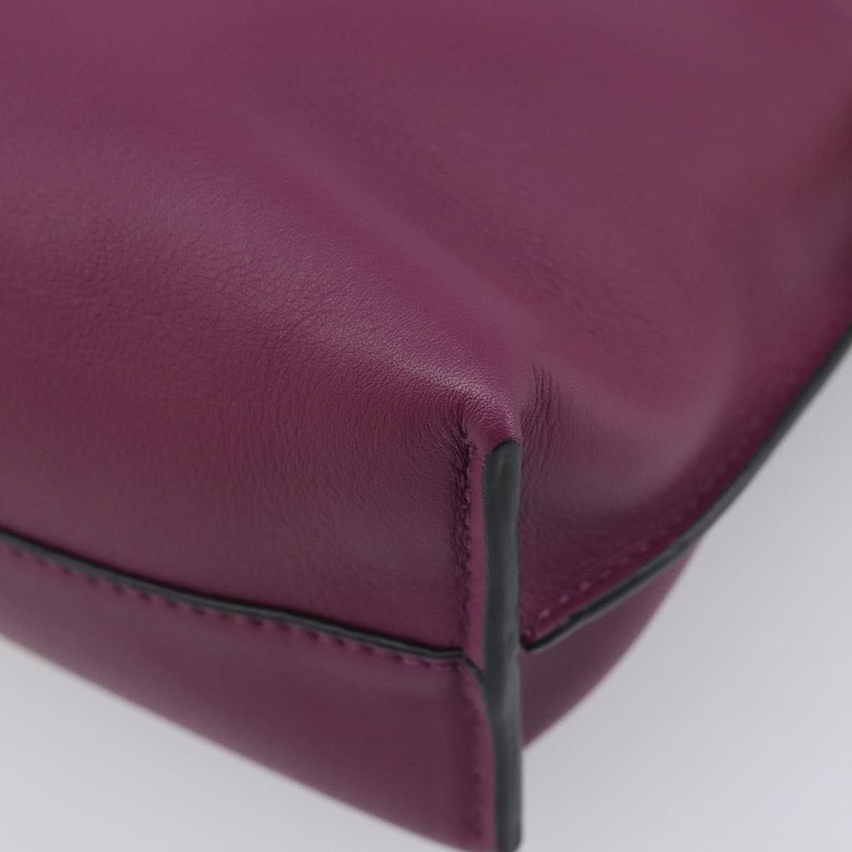 LOEWE × Studio Ghibli flamenco Shoulder Bag Leather Purple Auth 212433SM