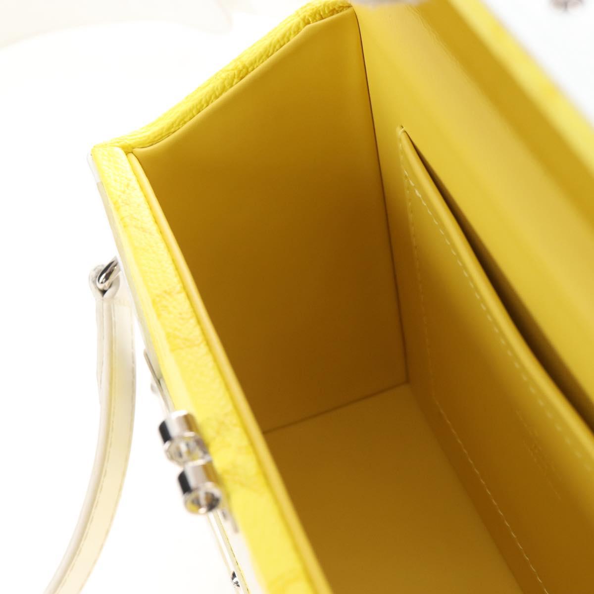 LOUIS VUITTON Monogram Everyday Clutch Box Bag Yellow M45869 LV Auth 212435SM