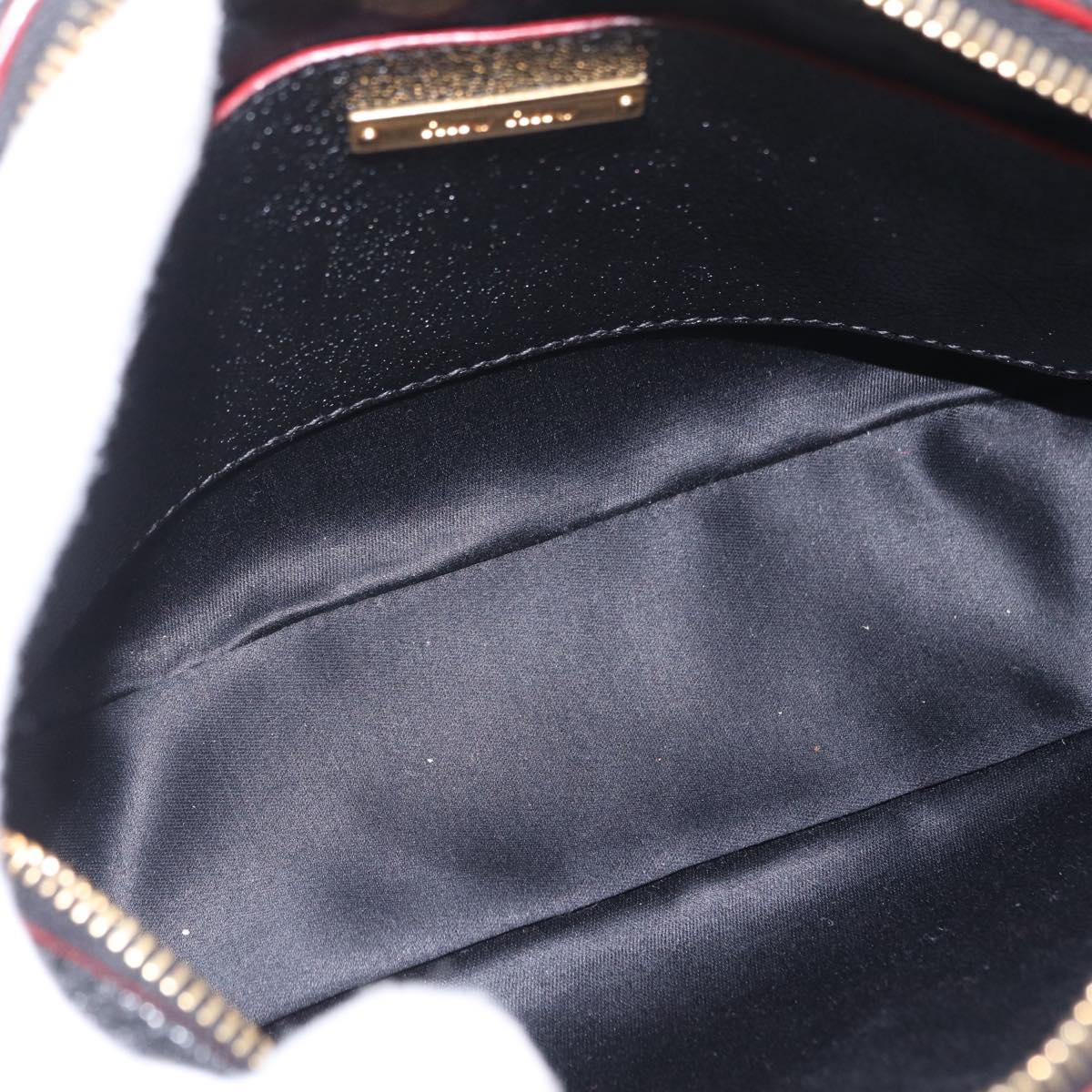 Miu Miu Shoulder Bag Leather Black Gold Auth 212453A