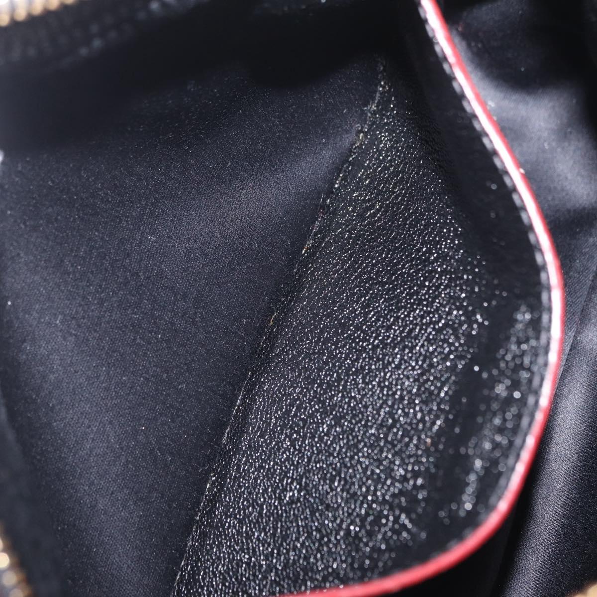 Miu Miu Shoulder Bag Leather Black Gold Auth 212453A