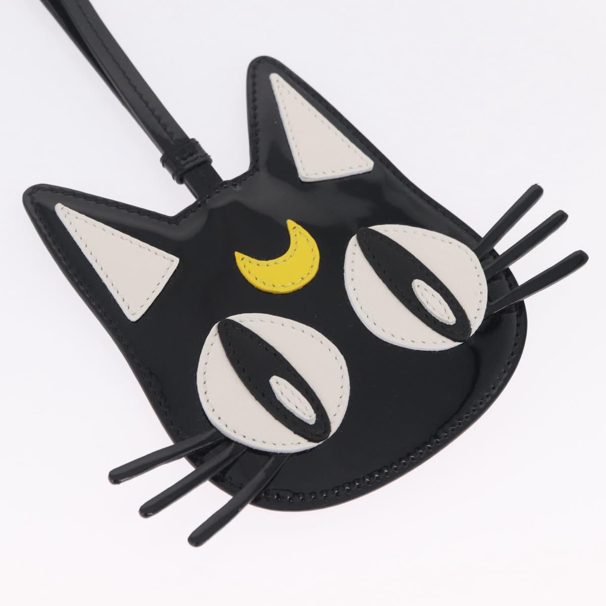 Jimmy Choo x Sailor Moon Luna Card Case Leather Black Auth 212454SM