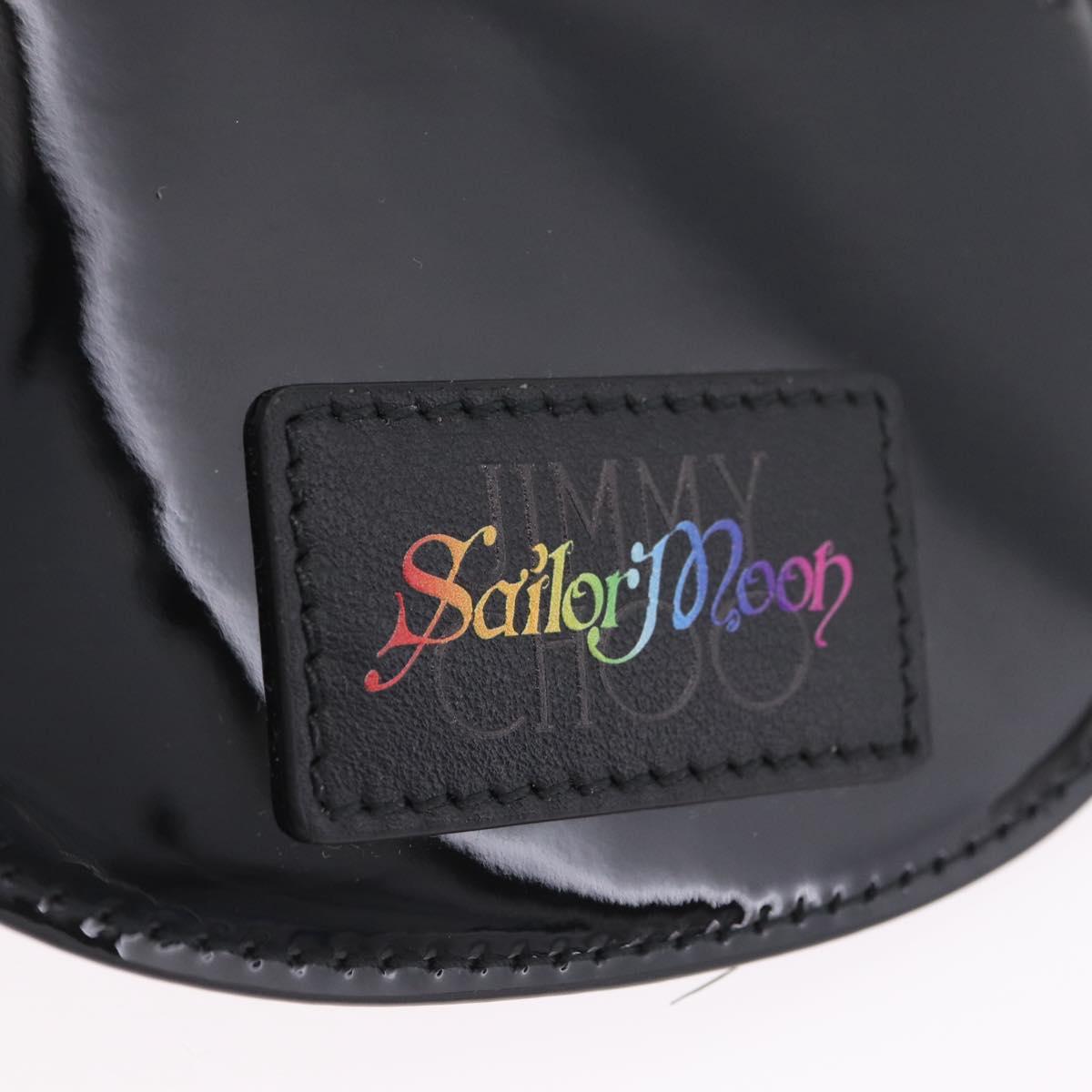 Jimmy Choo x Sailor Moon Luna Card Case Leather Black Auth 212455SM