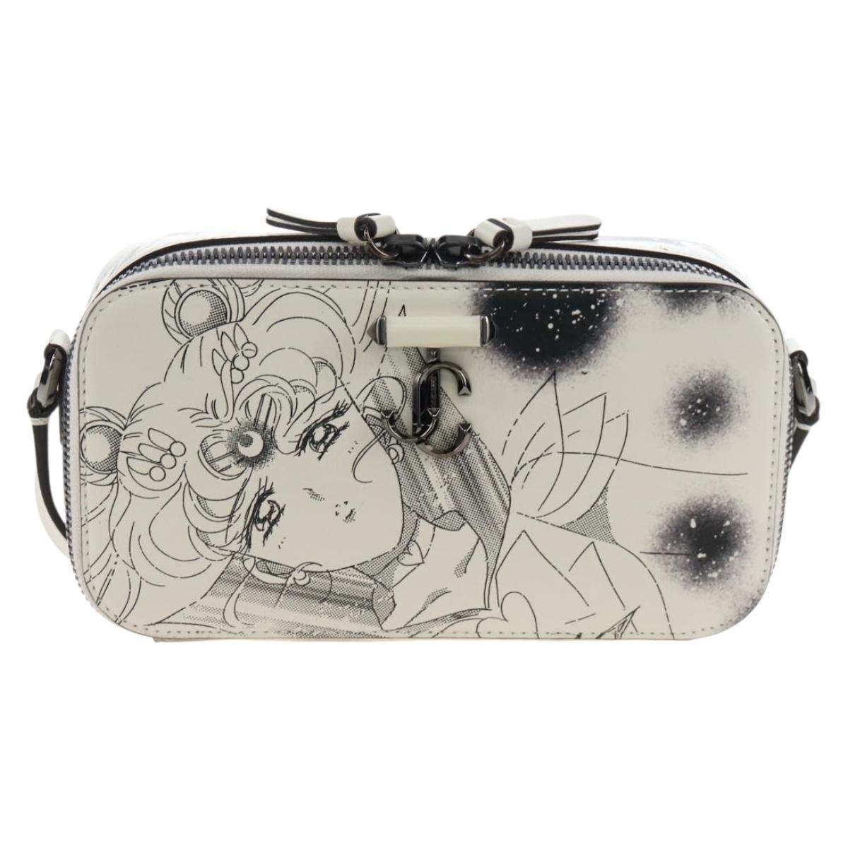 Jimmy Choo x Sailor Moon Sailor Guardians Phone Case Leather White Auth 212460SM