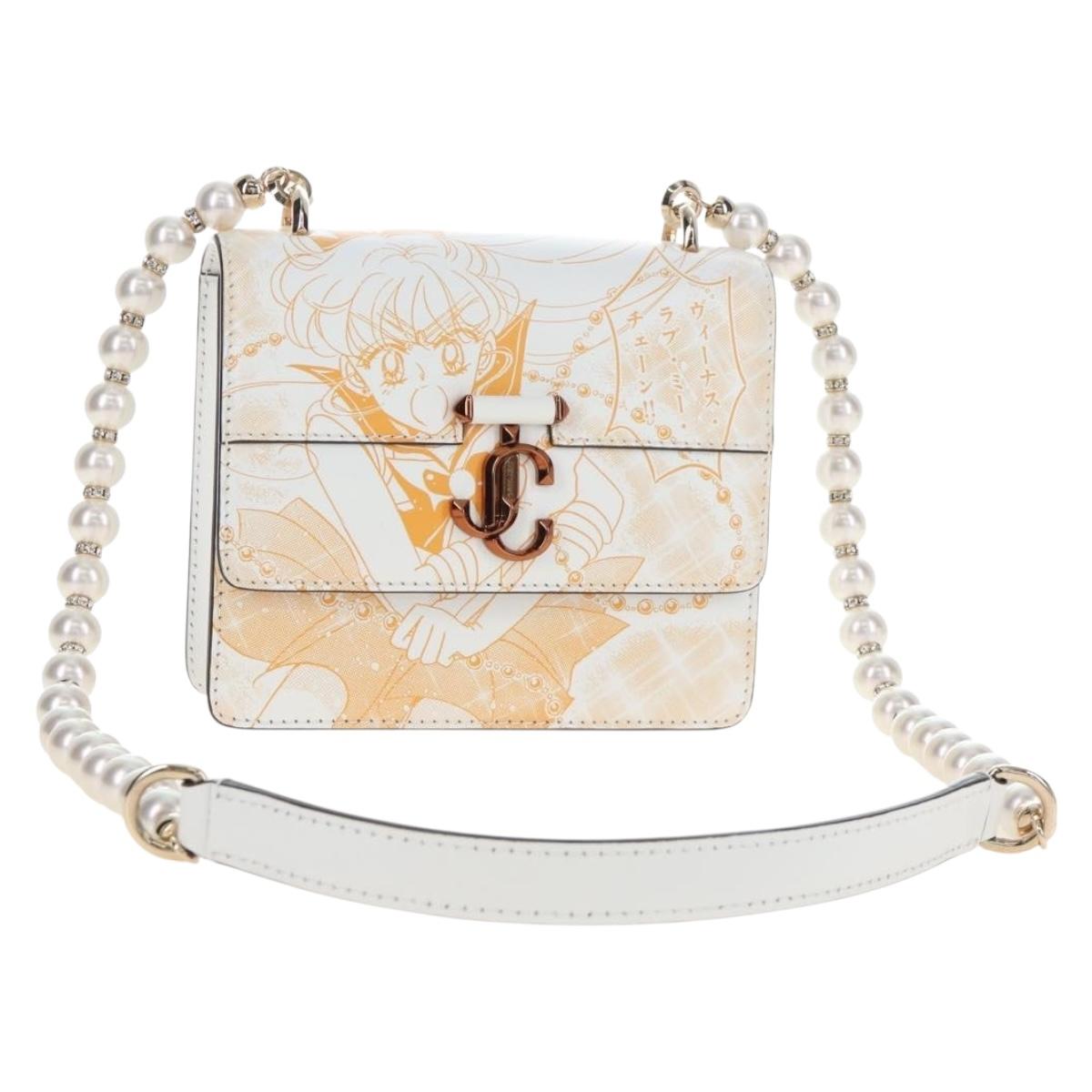 Jimmy Choo x Sailor Moon Sailor Venus Varenne Quad XS Bag Leather Auth 212463SM