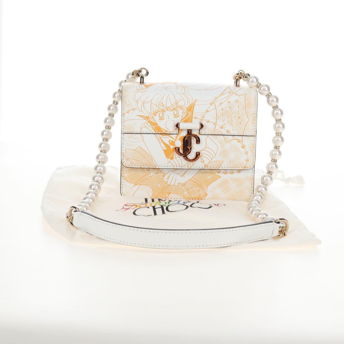 Jimmy Choo x Sailor Moon Sailor Venus Varenne Quad XS Bag Leather Auth 212463SM