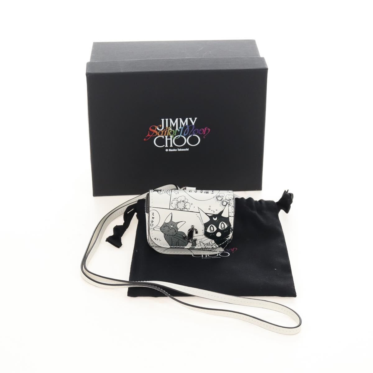 Jimmy Choo x Sailor Moon Luna Artemis Diana AirPods Case Leather Auth 212465SM