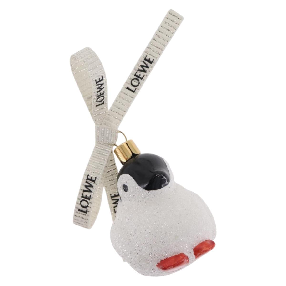 LOEWE Ornament Glass White Gold Auth 212471M