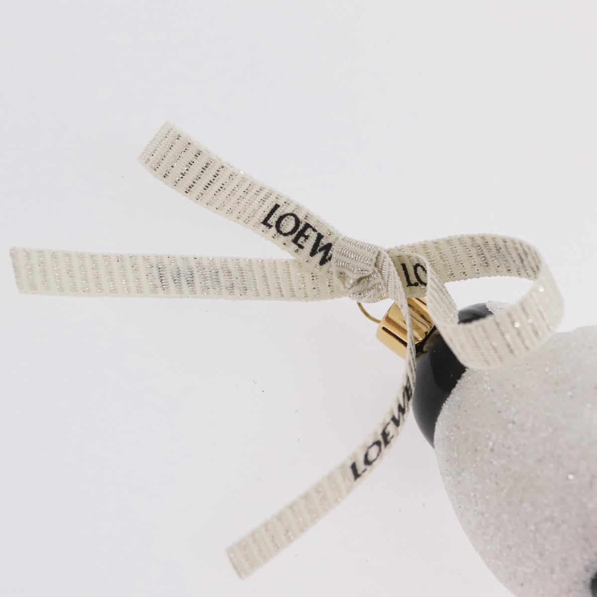 LOEWE Ornament Glass White Gold Auth 212471M