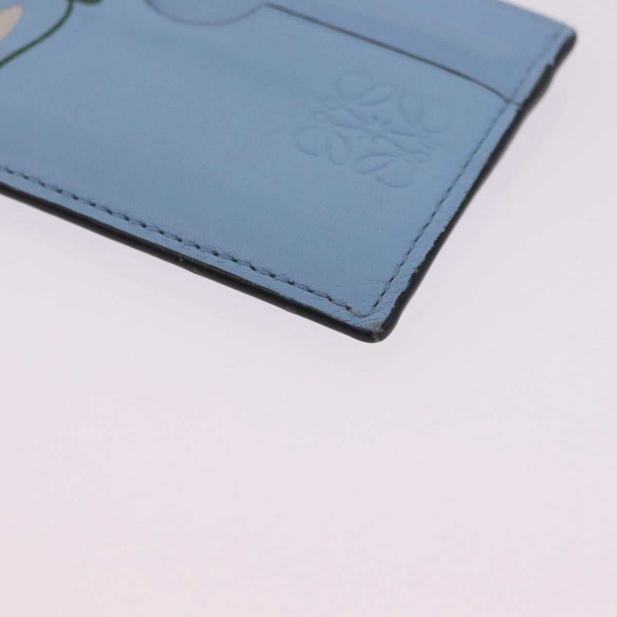LOEWE x Studio Ghibli Little Totoro Card Case Leather Light Blue Auth 212472SAM