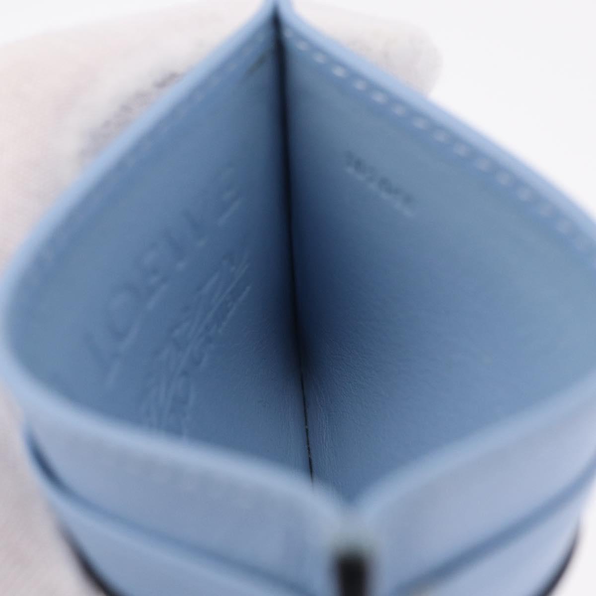 LOEWE x Studio Ghibli Little Totoro Card Case Leather Light Blue Auth 212472SAM