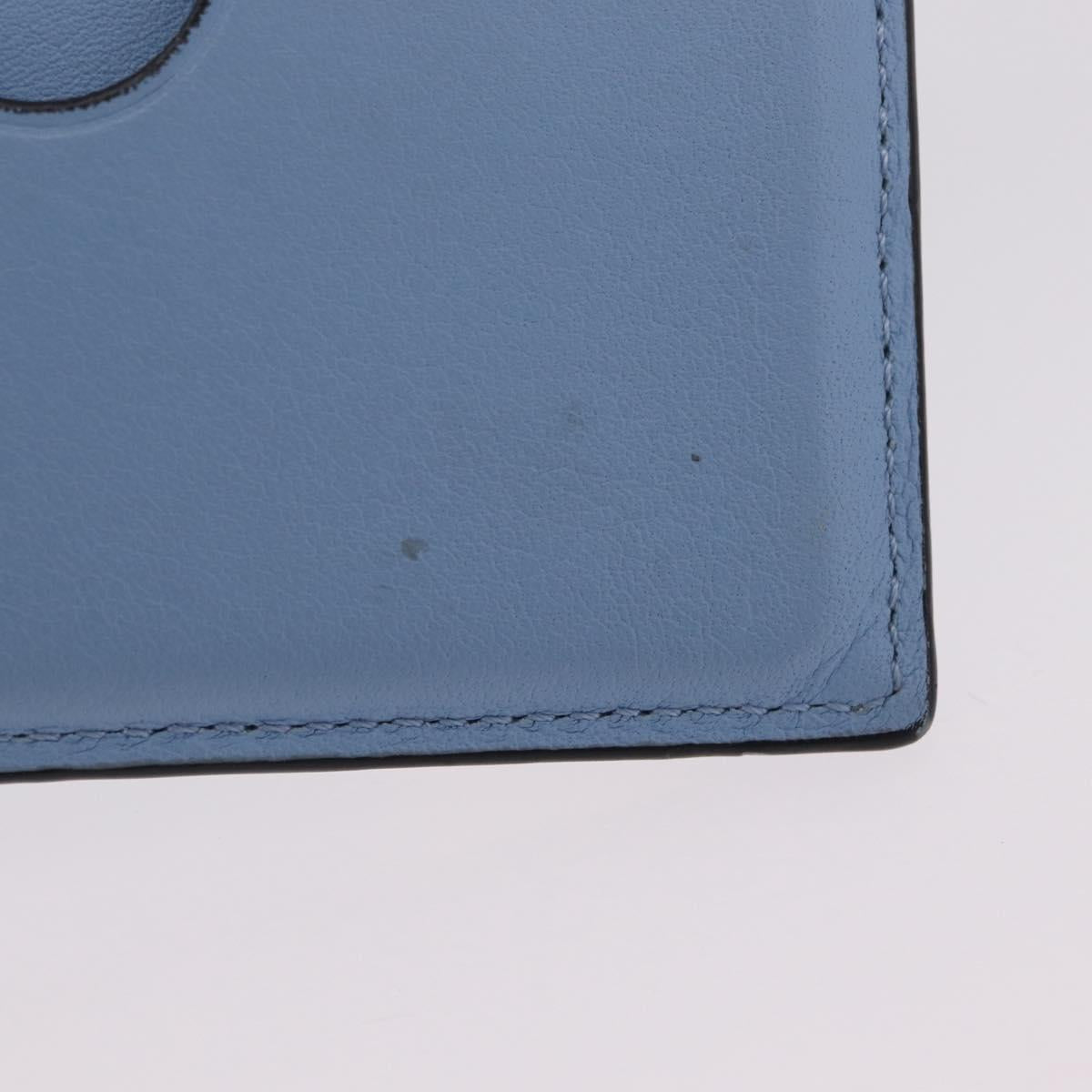 LOEWE x Studio Ghibli Little Totoro Card Case Leather Light Blue Auth 212472SAM