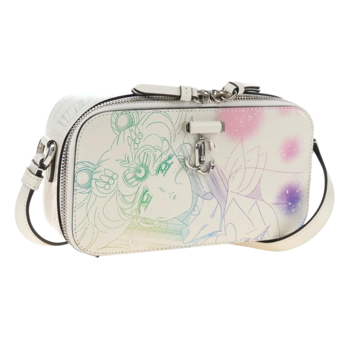 Jimmy Choo x Sailor Moon Sailor Guardians Phone Case Leather White Auth 212483SM