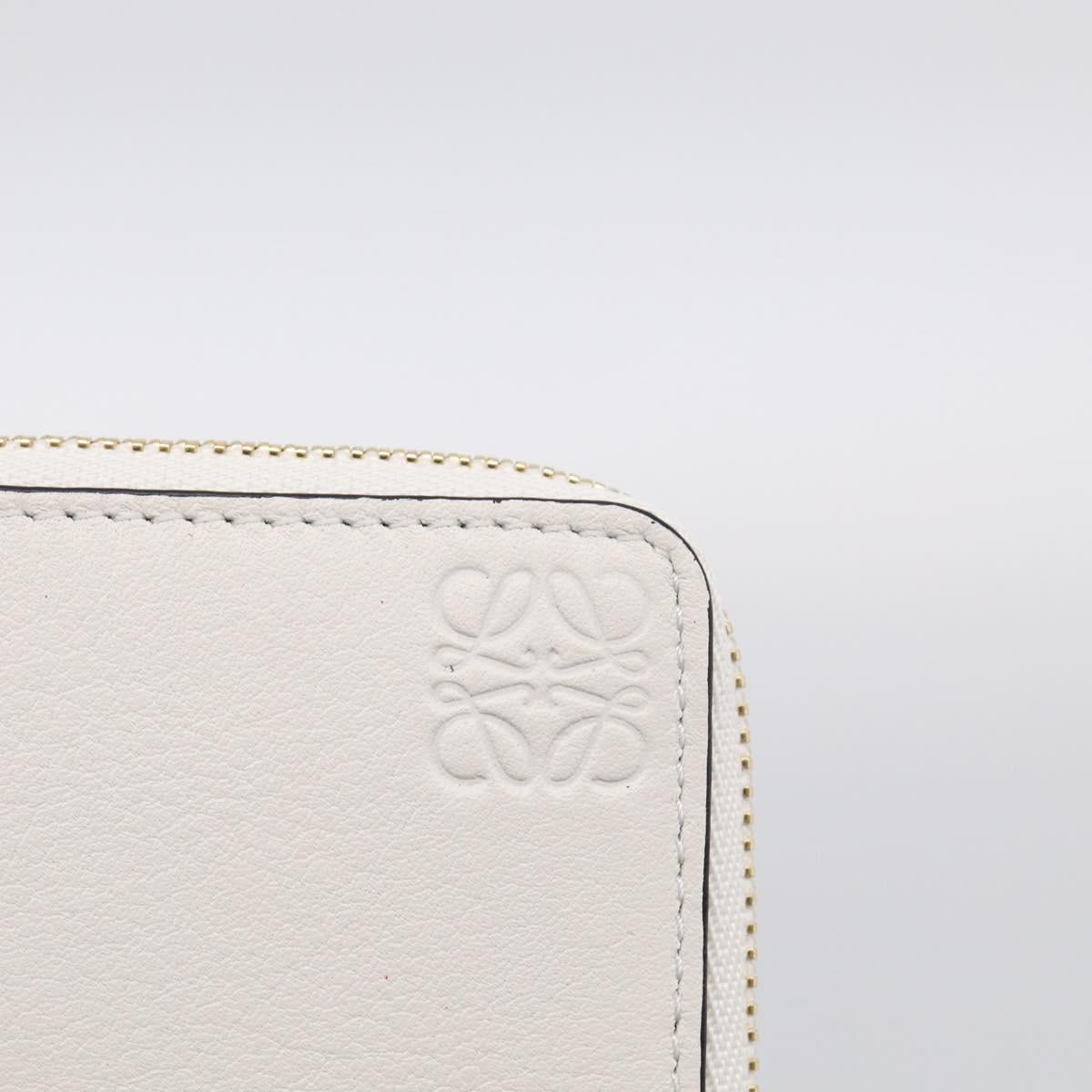 LOEWE x Studio Ghibli Mr. Otori Coin Purse Leather Beige Gold Auth 212486SAM