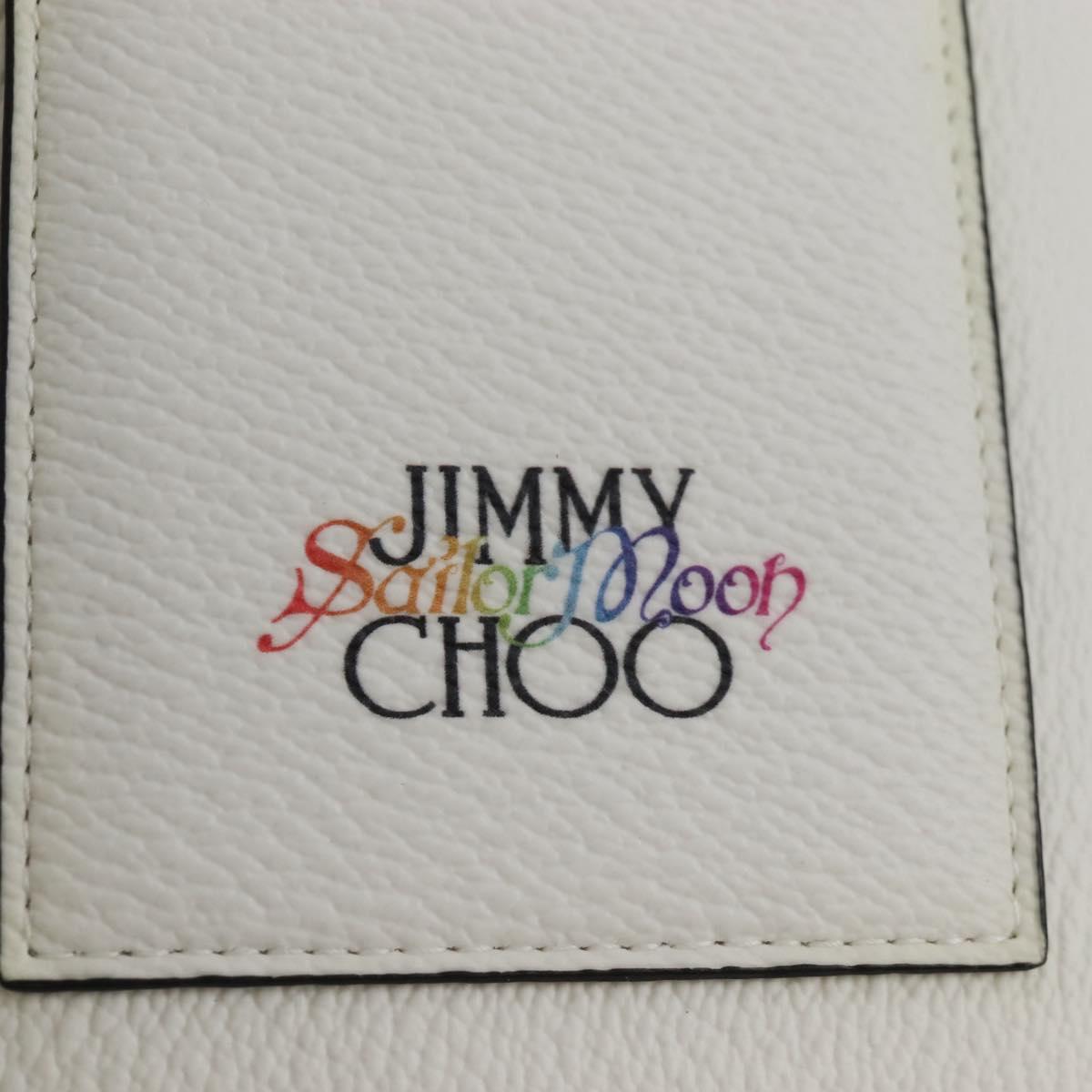 Jimmy Choo x Sailor Moon Sailor Guardians Phone Case Leather White Auth 212487SM