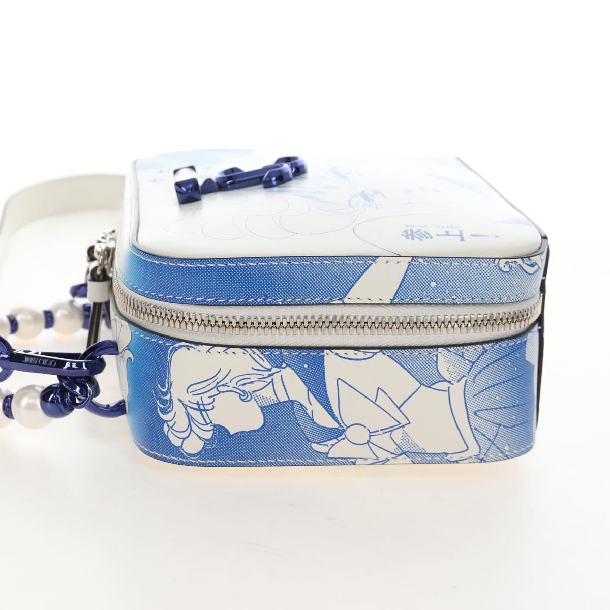 Jimmy Choo x Sailor Moon Sailor Uranus Vanity Avenue Bag Leather Auth 212490SM