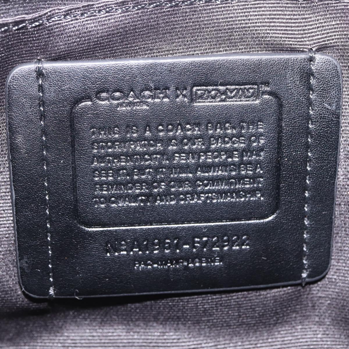 Coach x PAC MAN Waist Bag Leather Brown Silver Auth 212493M