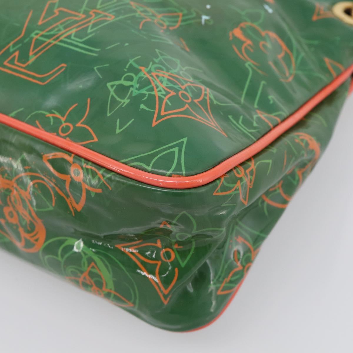 LOUIS VUITTON Bonbon Richard Prince Pochette Bag Green M95748 LV Auth 212498