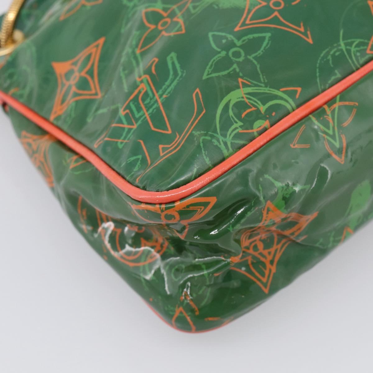 LOUIS VUITTON Bonbon Richard Prince Pochette Bag Green M95748 LV Auth 212498