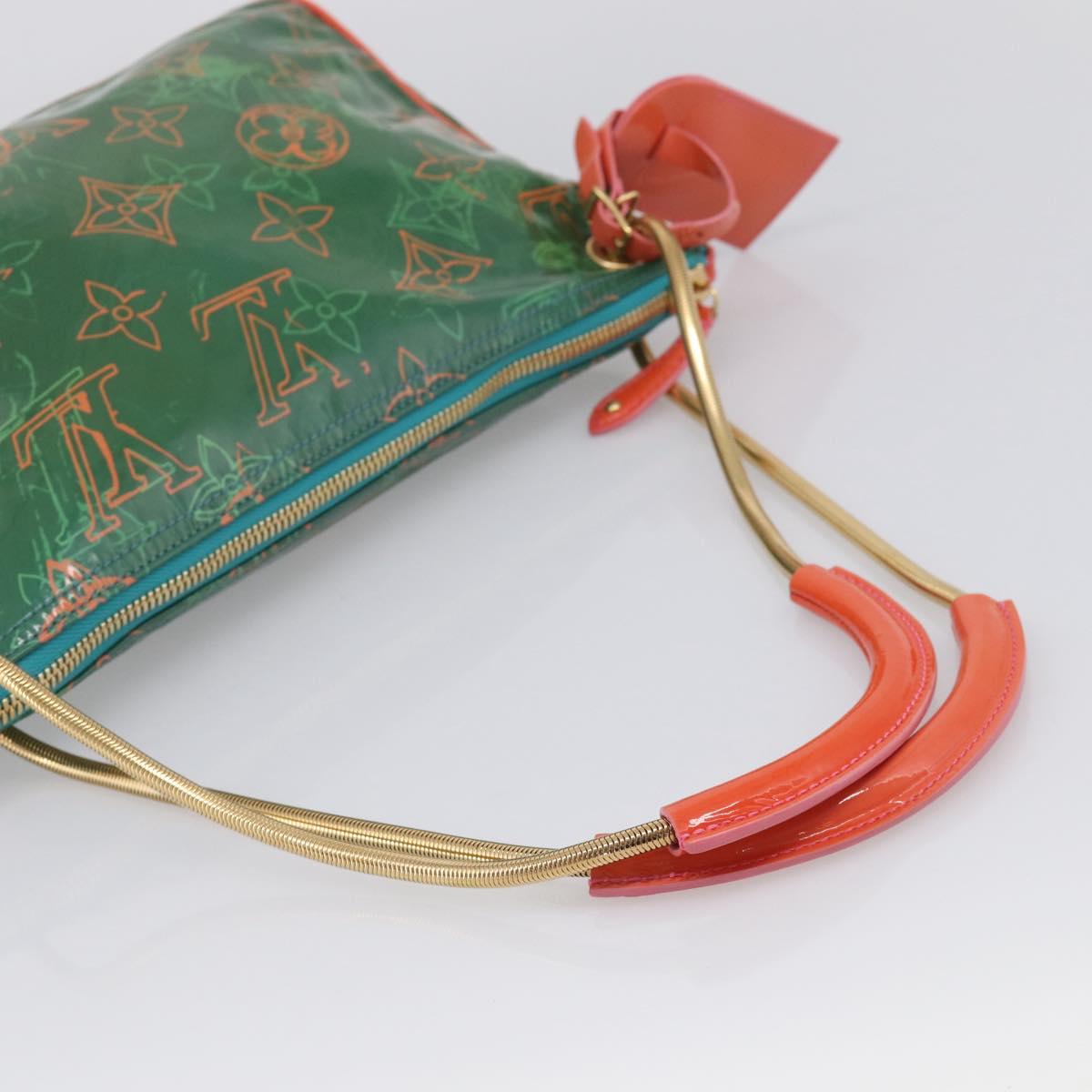 LOUIS VUITTON Bonbon Richard Prince Pochette Bag Green M95748 LV Auth 212498