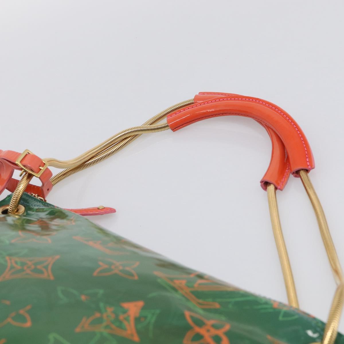 LOUIS VUITTON Bonbon Richard Prince Pochette Bag Green M95748 LV Auth 212498