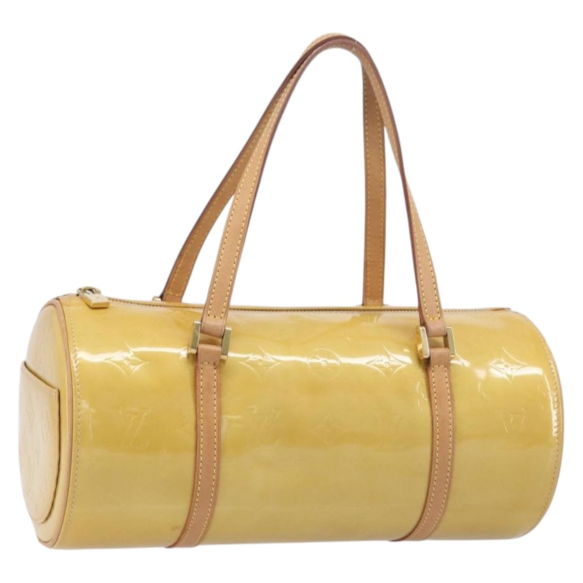 LOUIS VUITTON Monogram Vernis Bedford Hand Bag Beige M91006 LV Auth 212541V