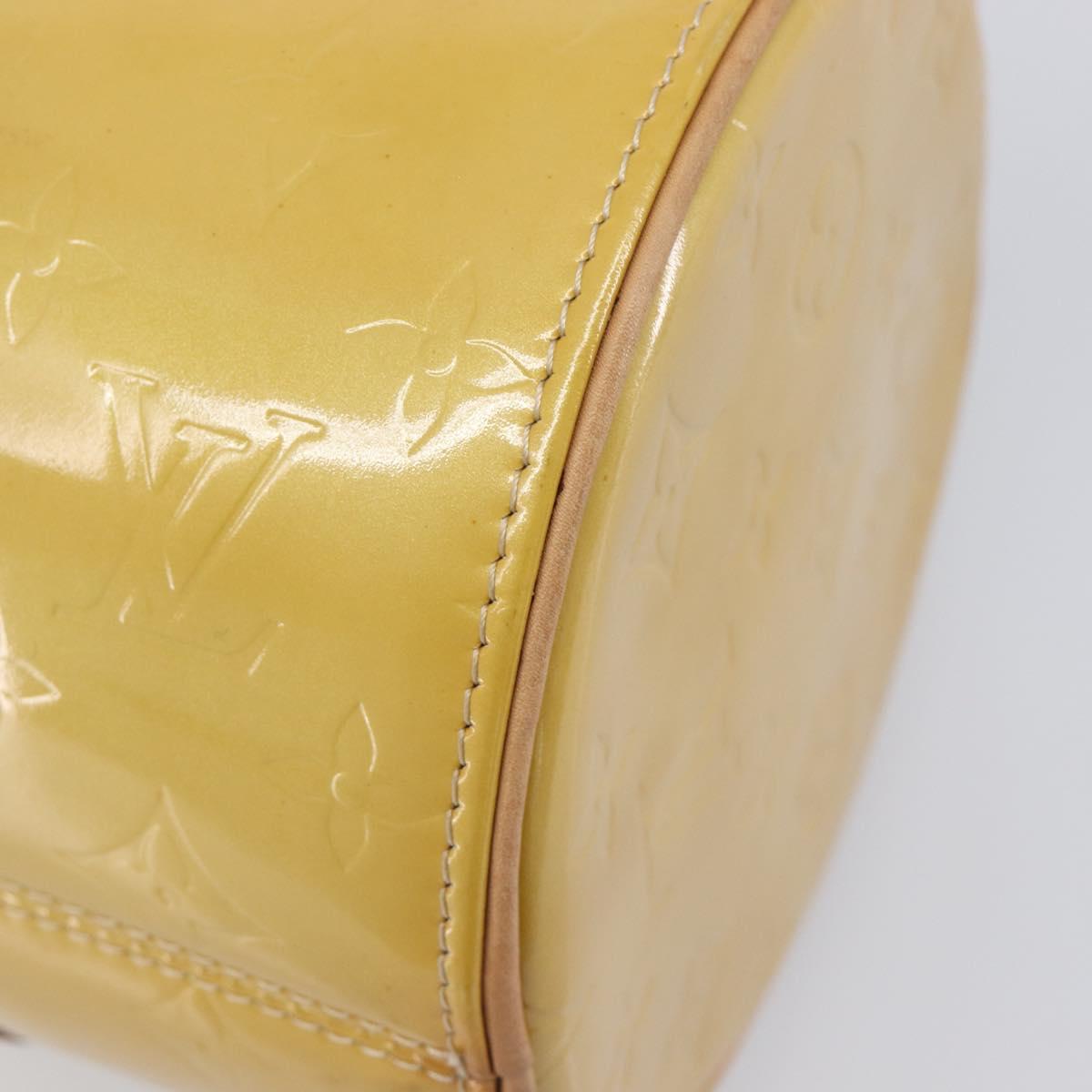 LOUIS VUITTON Monogram Vernis Bedford Hand Bag Beige M91006 LV Auth 212541V