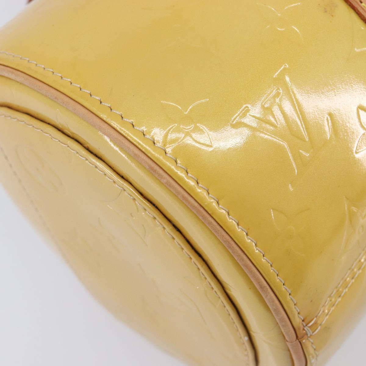 LOUIS VUITTON Monogram Vernis Bedford Hand Bag Beige M91006 LV Auth 212541V