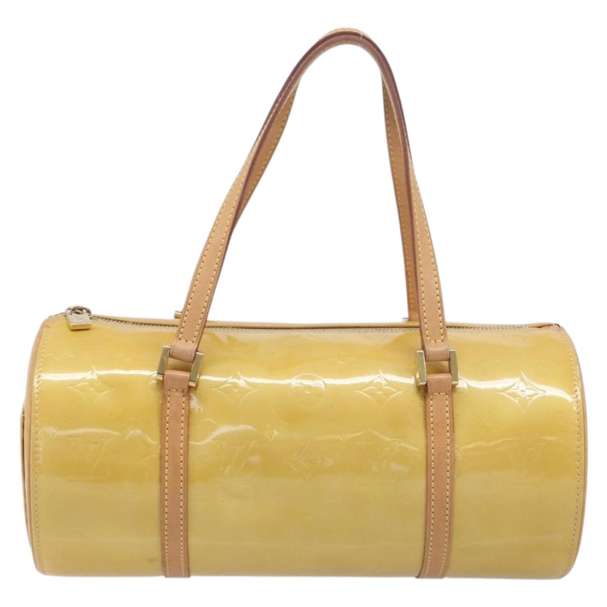LOUIS VUITTON Monogram Vernis Bedford Hand Bag Beige M91006 LV Auth 212541V