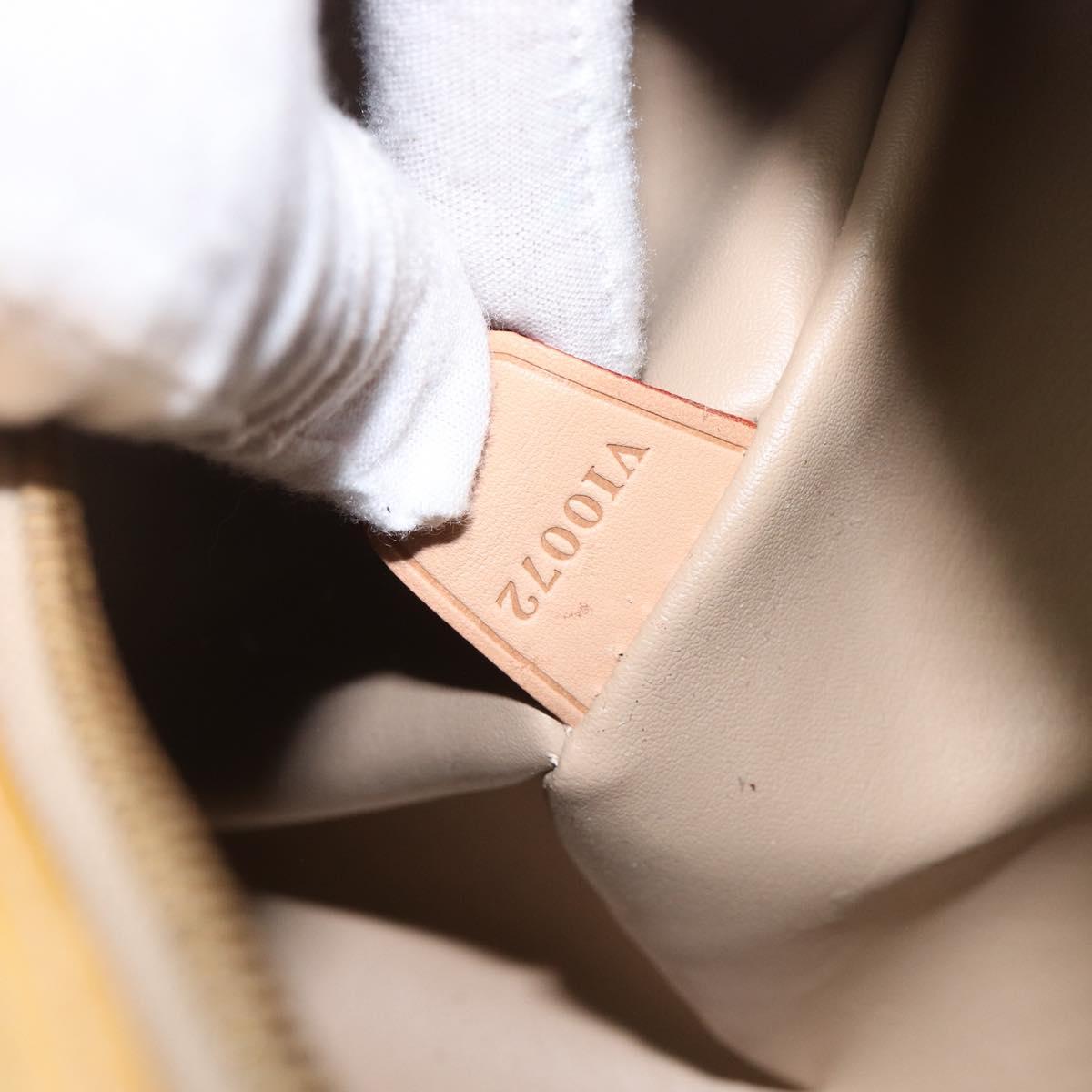 LOUIS VUITTON Monogram Vernis Bedford Hand Bag Beige M91006 LV Auth 212541V