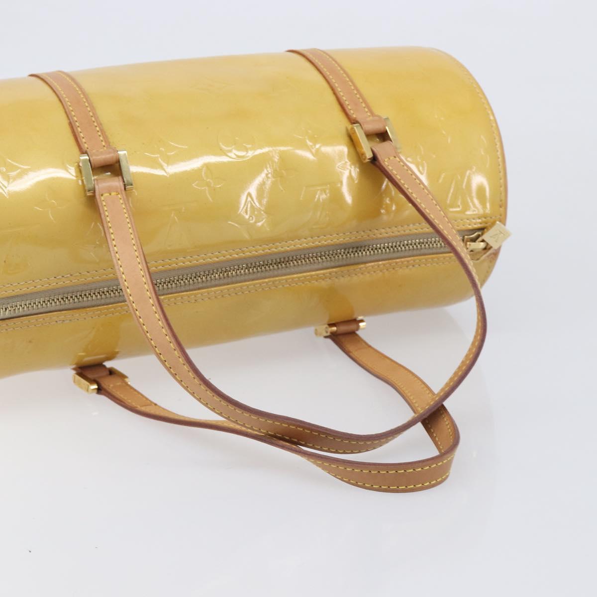 LOUIS VUITTON Monogram Vernis Bedford Hand Bag Beige M91006 LV Auth 212541V