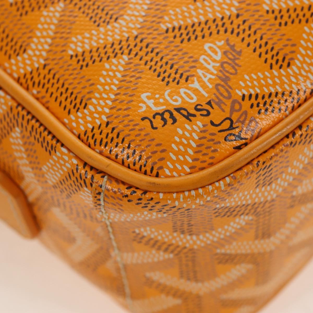 Goyard Herringbone Cup Veil PM Shoulder Bag PVC Yellow Auth 212605SAM
