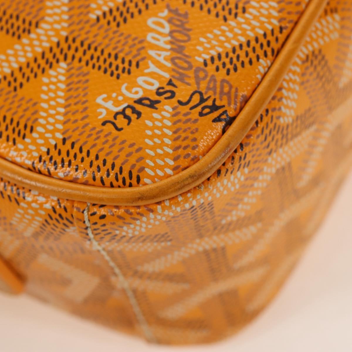 Goyard Herringbone Cup Veil PM Shoulder Bag PVC Yellow Auth 212605SAM
