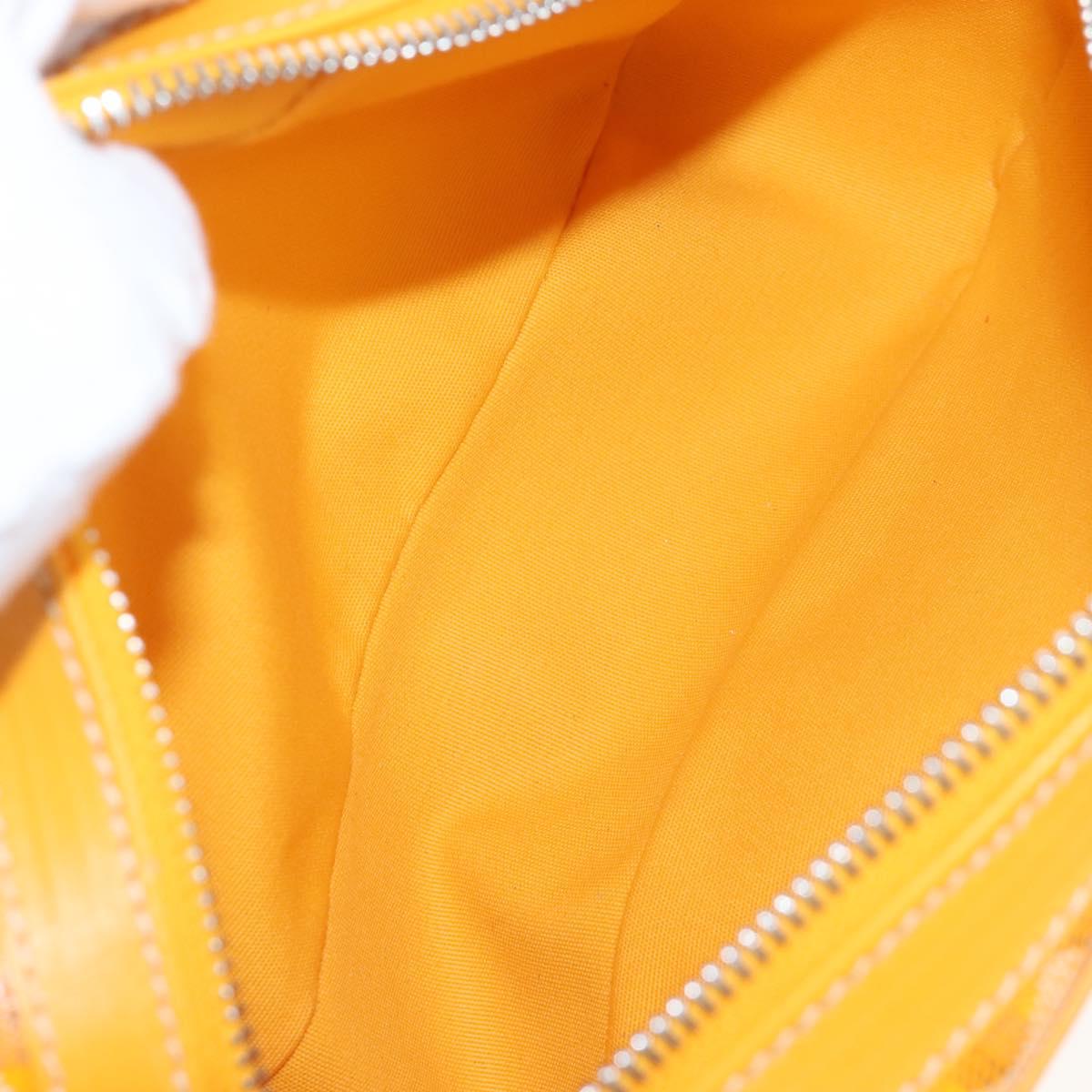 Goyard Herringbone Cup Veil PM Shoulder Bag PVC Yellow Auth 212605SAM